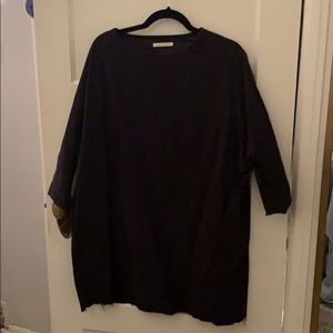 Black crane painters dress